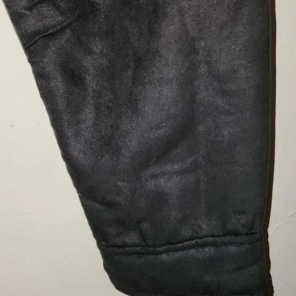 Boston Traders NWT Women's Black Faux Suede Sherpa Utility Trucker Jacket Sz XL - Picture 6 of 16